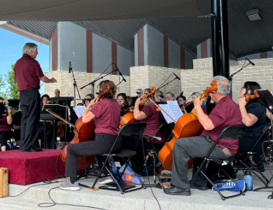 Symphany performing on stage