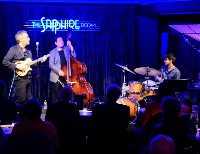 Musicians performing on stage